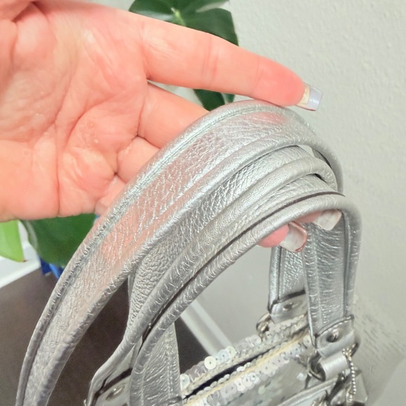 Y2K Vintage Coach Silver Sequin Poppy Spotlight 13821 - Picture 4 of 10